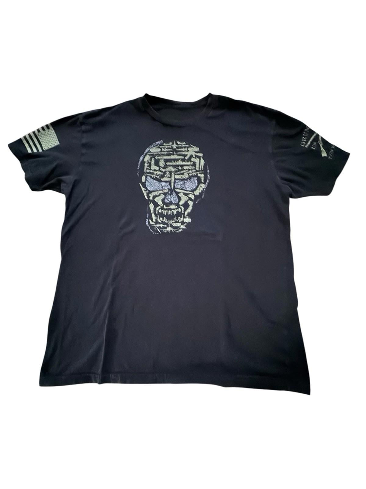 Grunt Style T Shirt Mens Medium Flag This We’ll Defend Cotton Short Sleeve