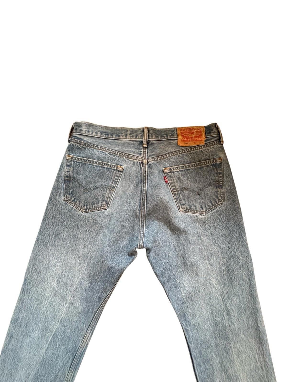 Vintage Mens Levis 501 Button Jeans Fly 35 x 32