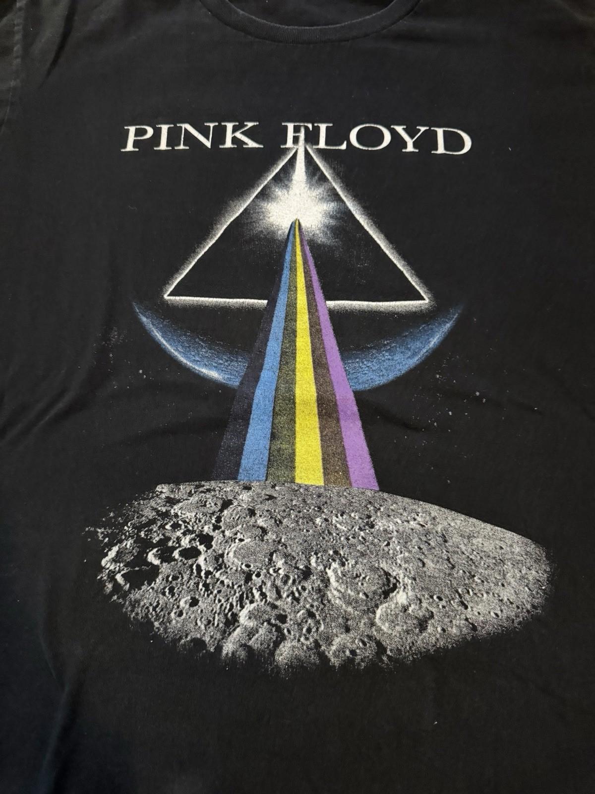 Vintage Pink Floyd Dark Side Of The Moon T-Shirt Size Large
