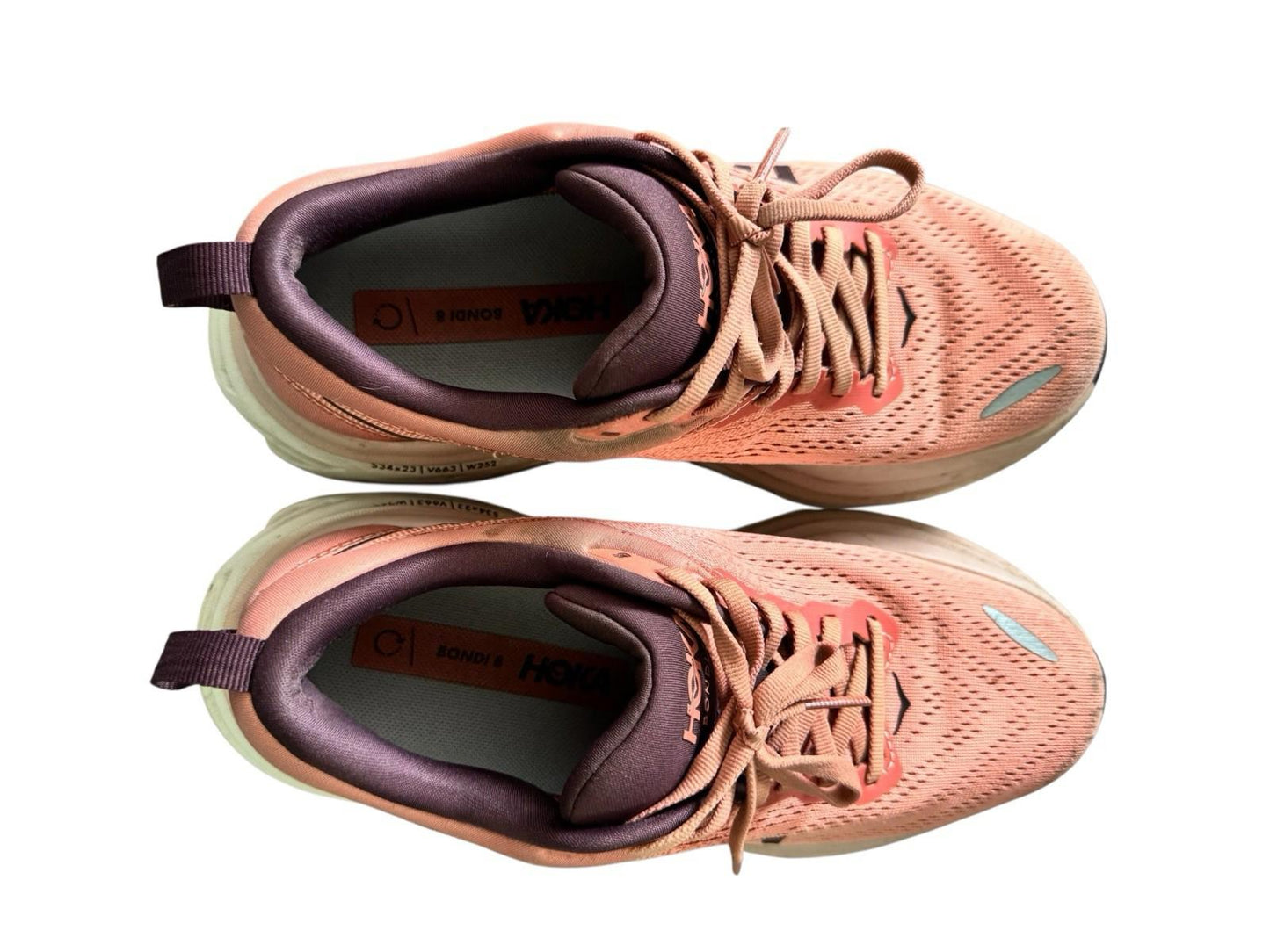 HOKA ONE ONE Bondi 8 Women's Sneakers Pink Size 7.5 B Width
