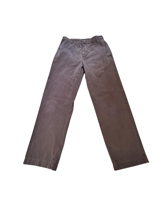 Vintage Tommy Hilfiger Chino Pants Mens W31 L32 Chocolate Brown Baggy Straight