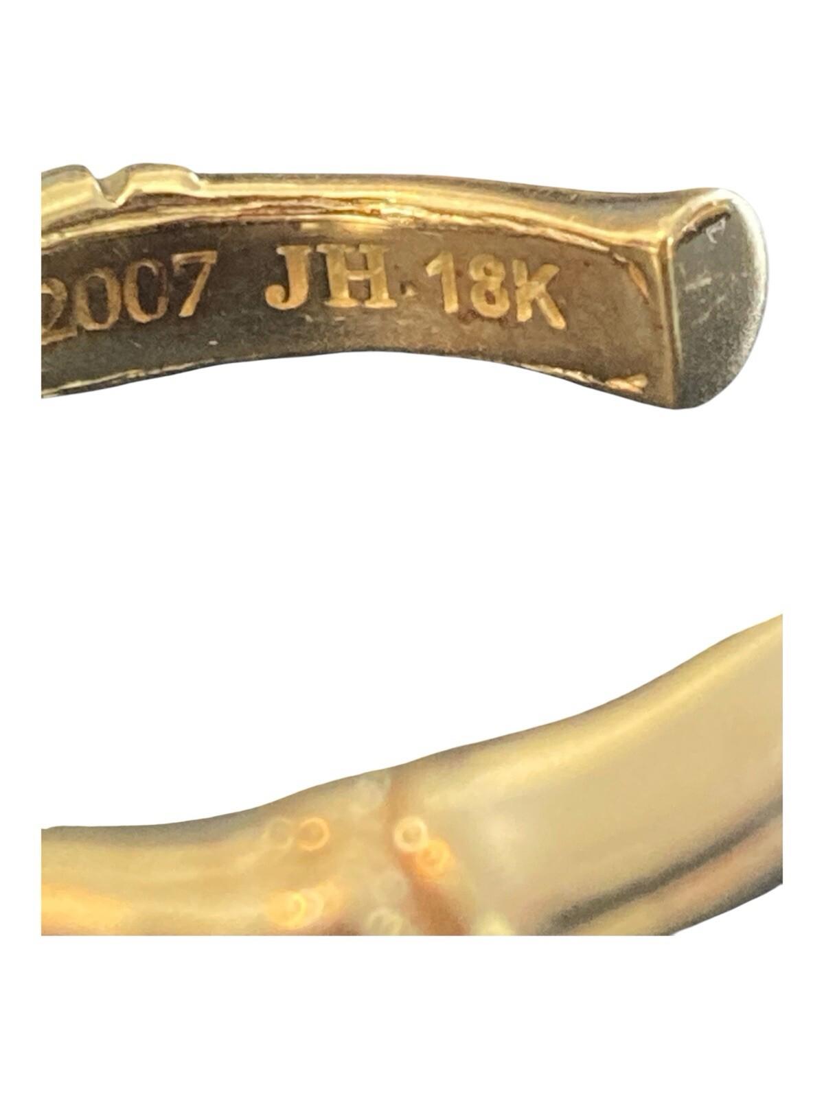 John Hardy 18k Gold Bamboo Earrings