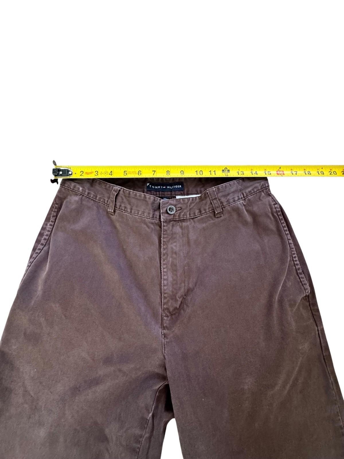 Vintage Tommy Hilfiger Chino Pants Mens W31 L32 Chocolate Brown Baggy Straight