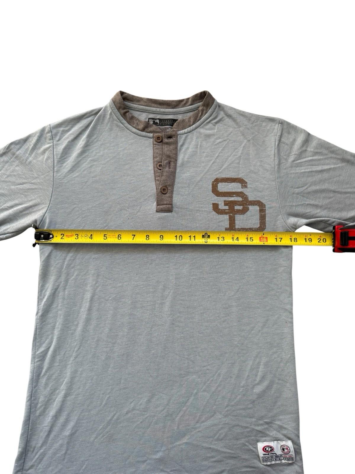 Vintage 1990s San Diego Padres True Fan Baseball Jersey T-Shirt Size Small
