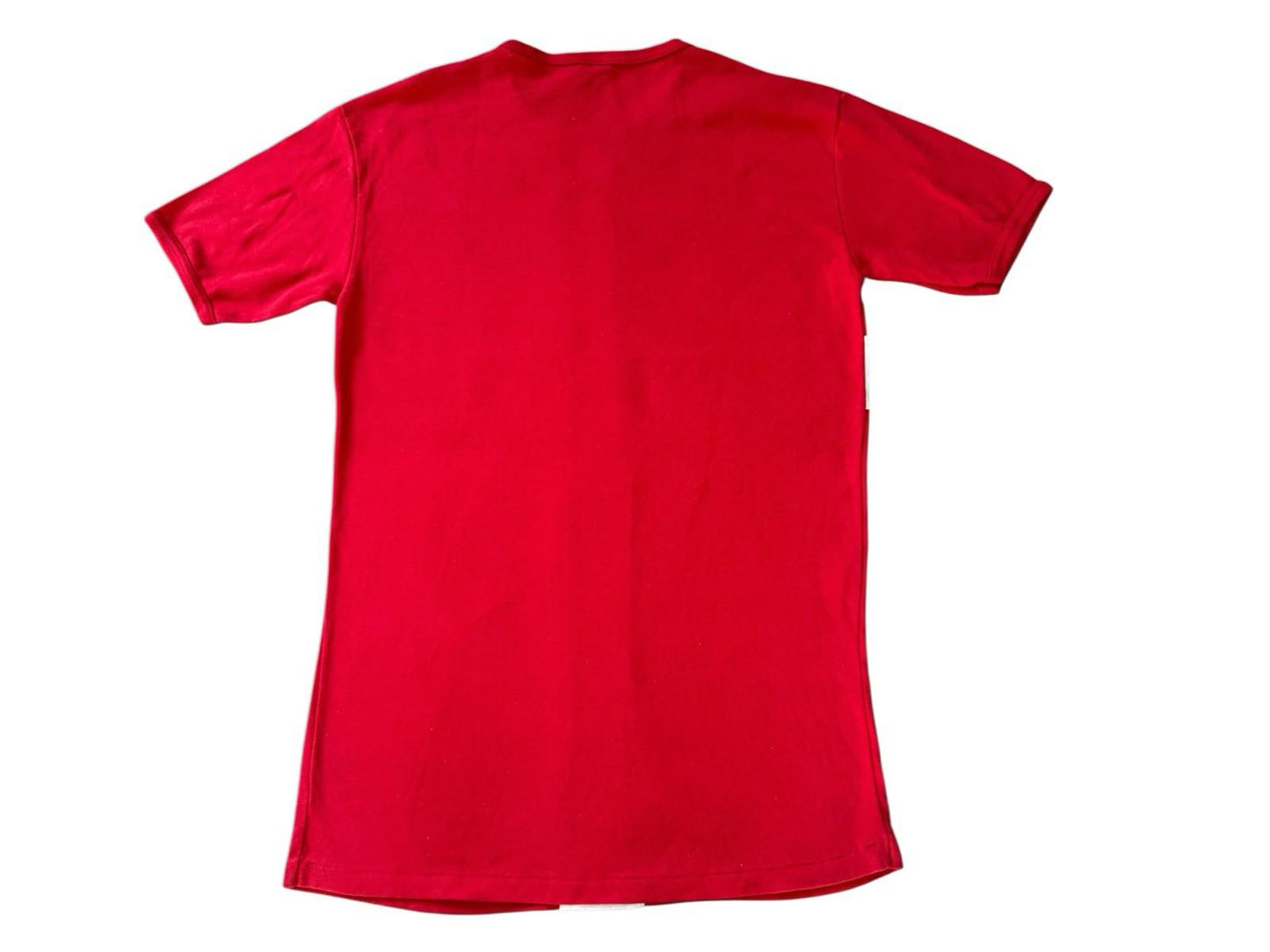 Vintage Danmark Flag Denmark Cotton Long Sleeve Shirt Red XXL
