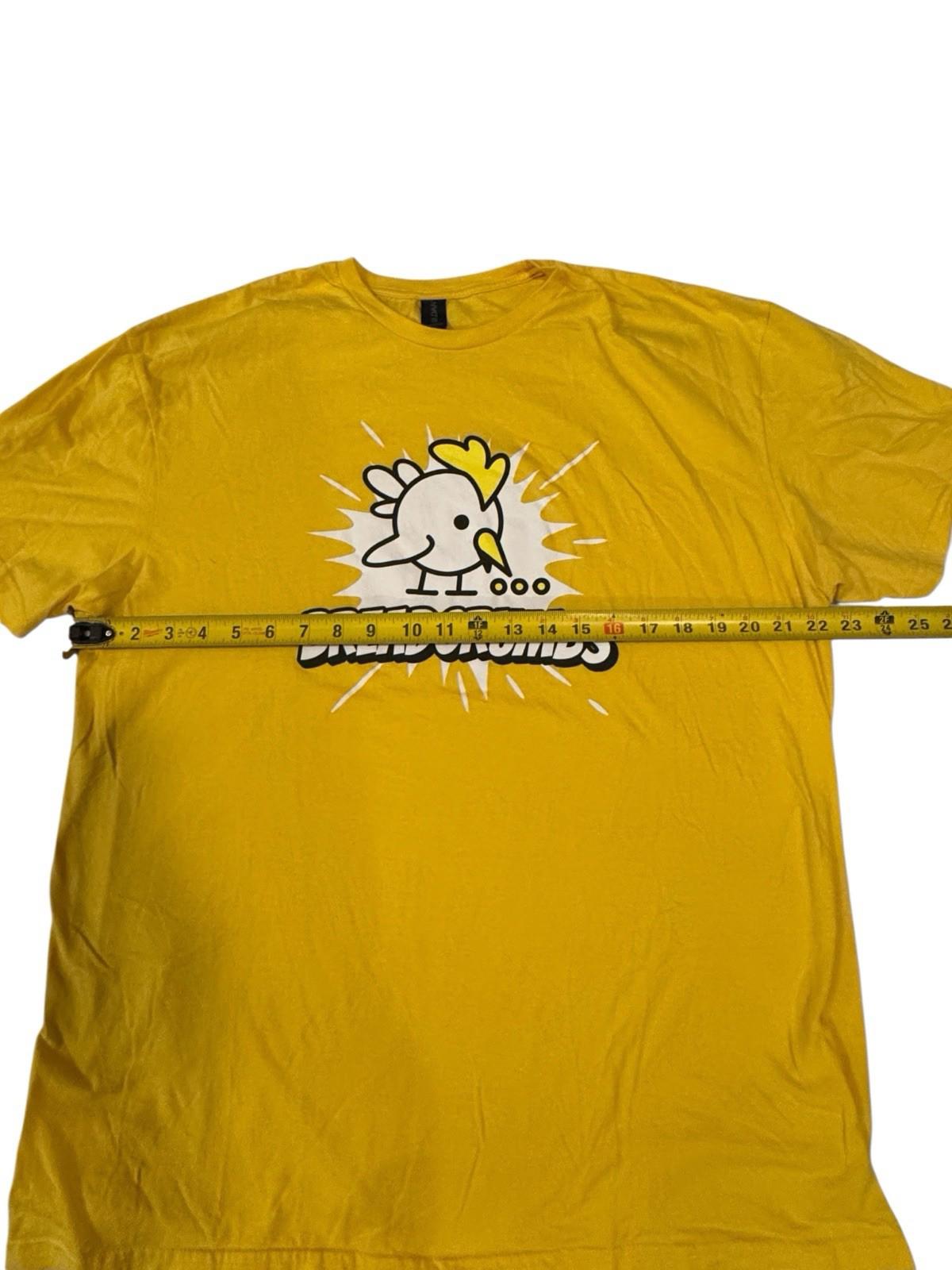 Breadcrumbs Chicken Yellow Graphic Tshirt Tee Shirt Men's Gildan Softstyle XL