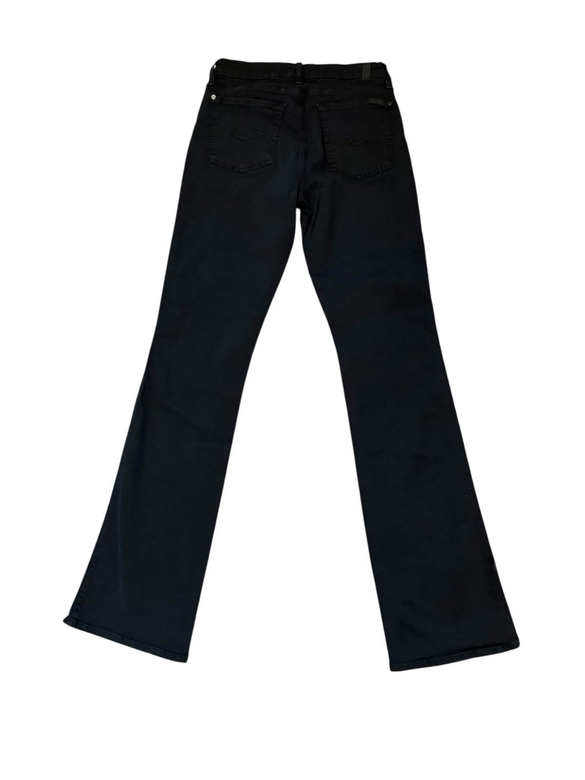7 For All Mankind Jeans Womens Black Kimmie Bootcut Stretch Size 28 Excellent