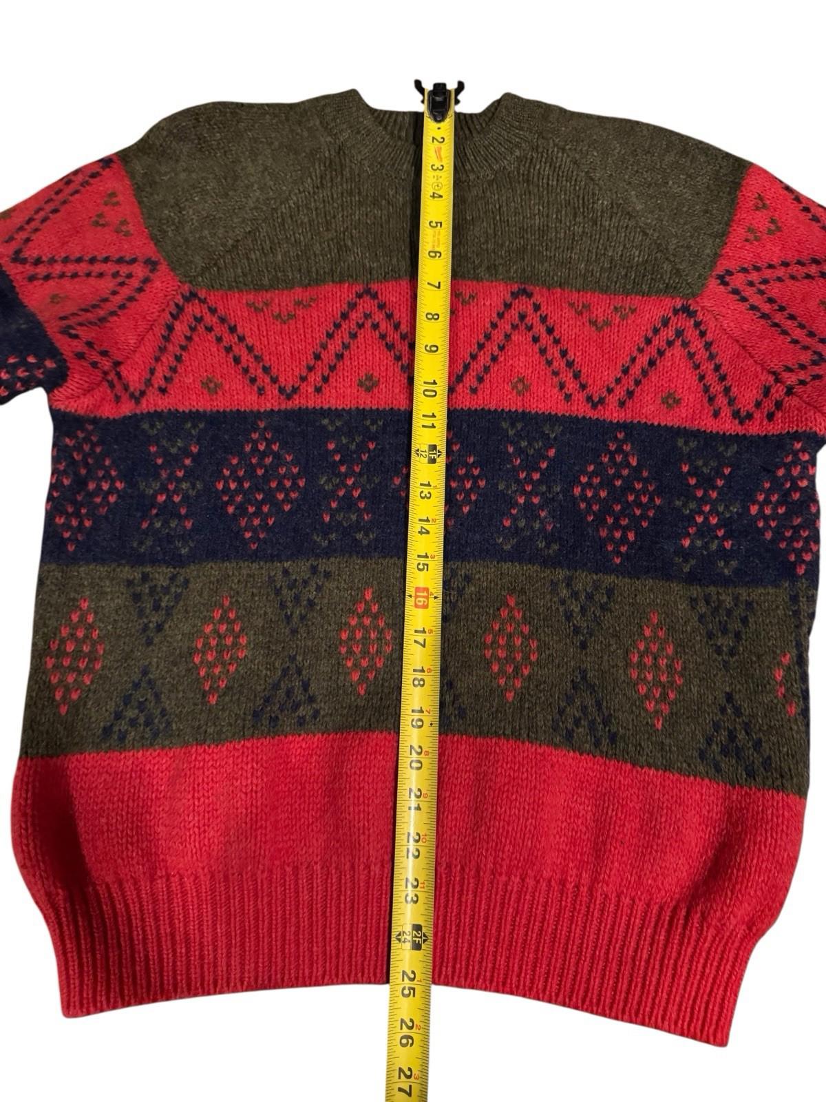 Vintage Men's or Women's Unisex Benetton Sweater 100% Wool Made in Italy