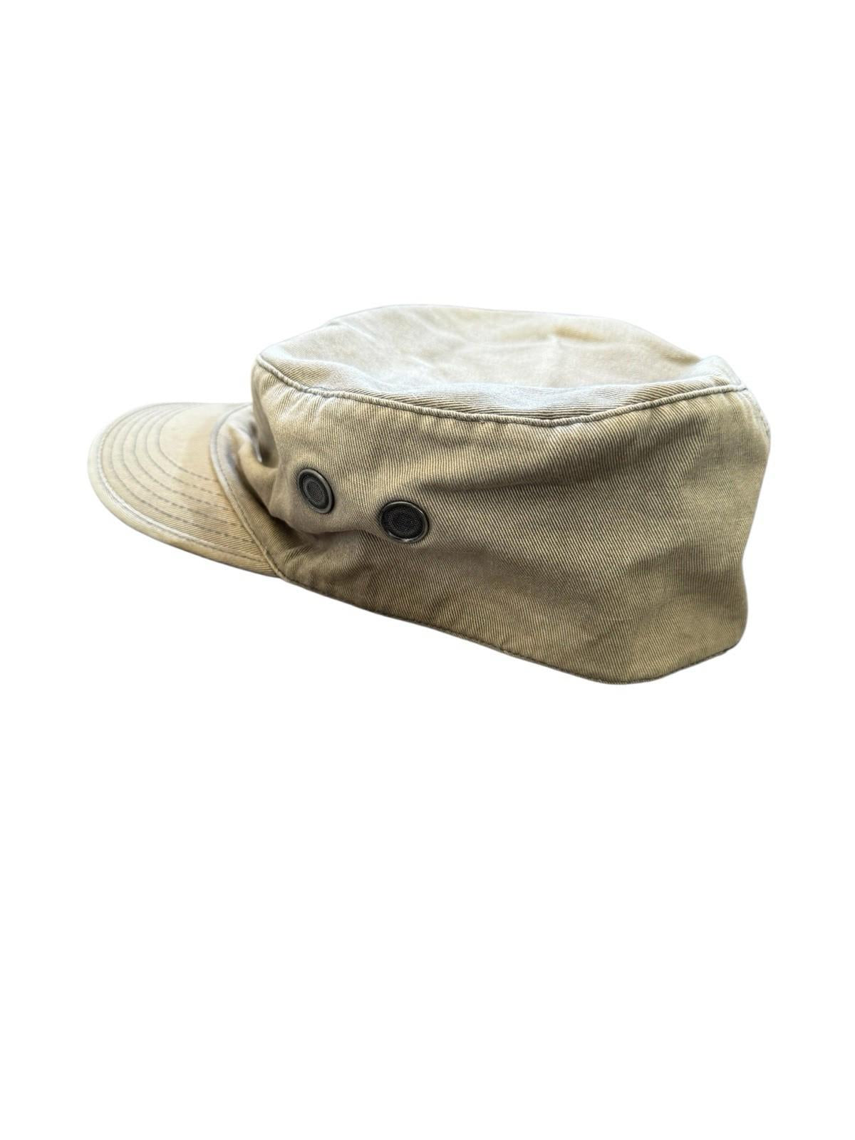 Vintage VOLCOM SCOUT Tan Military Hat Beige Cap Interior Pocket