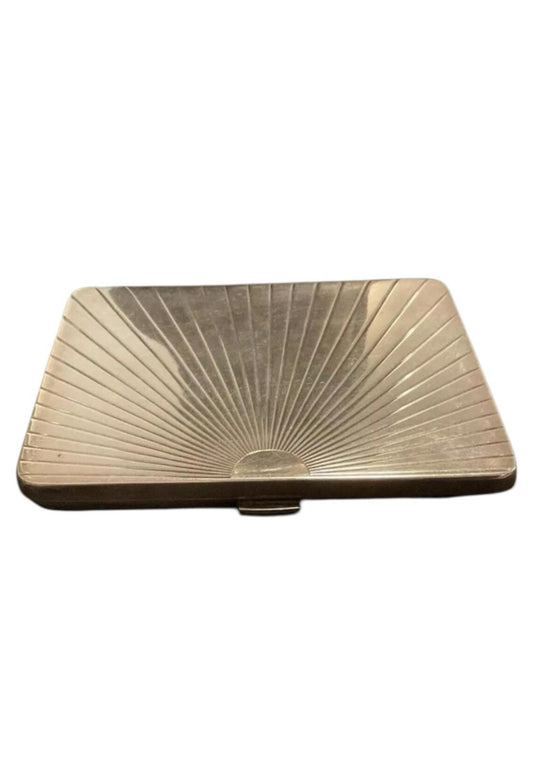 Deco Tiffany Italy Sterling Silver Cigarette Business Card Carrying Case 178g