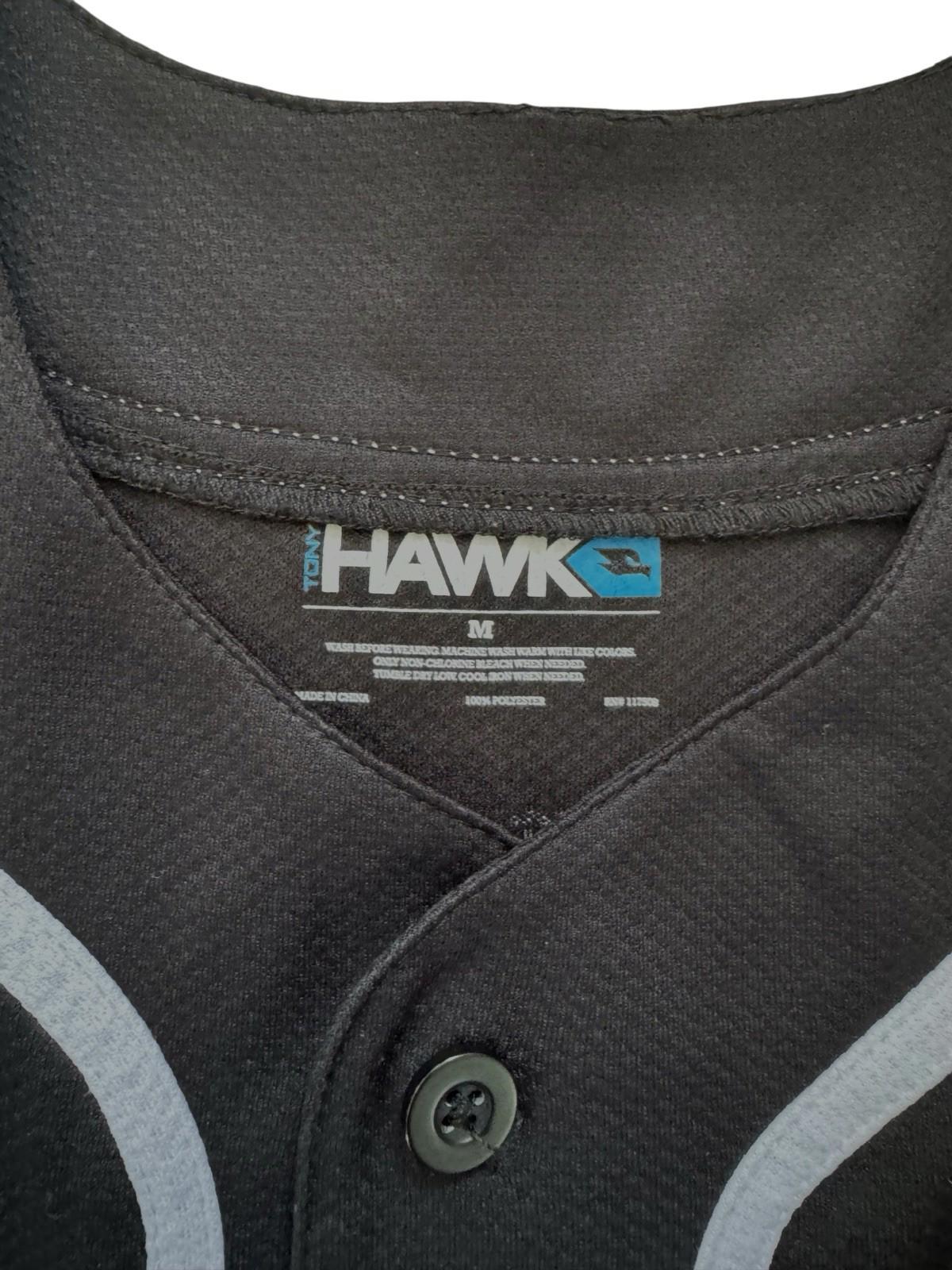 Tony Hawk LA Los Angeles Black Jersey Skating Skateboarder Skateboard Shirt