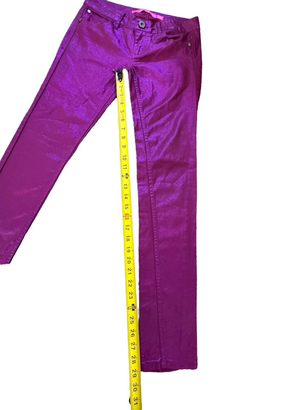 Tinseltown Denim Couture Women's Fuchsia Dark Pink Jeans Pants Size 3 Halloween