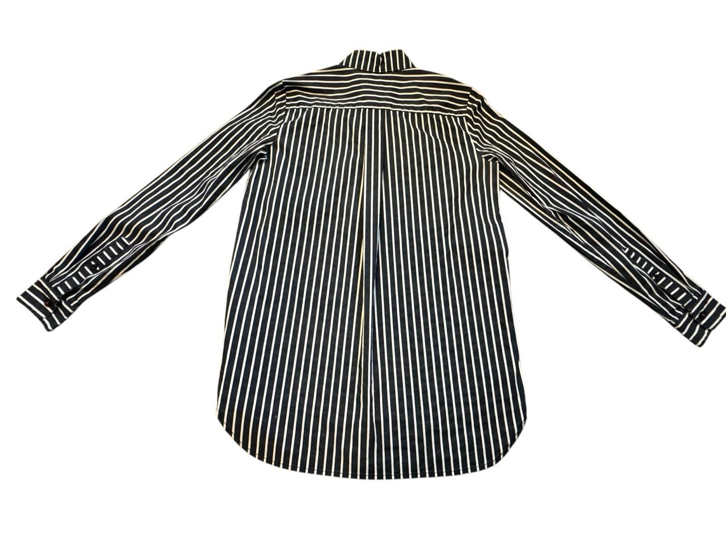 Tommy Hilfiger H Logo Blue Striped Button Down Men's Shirt Size XXS