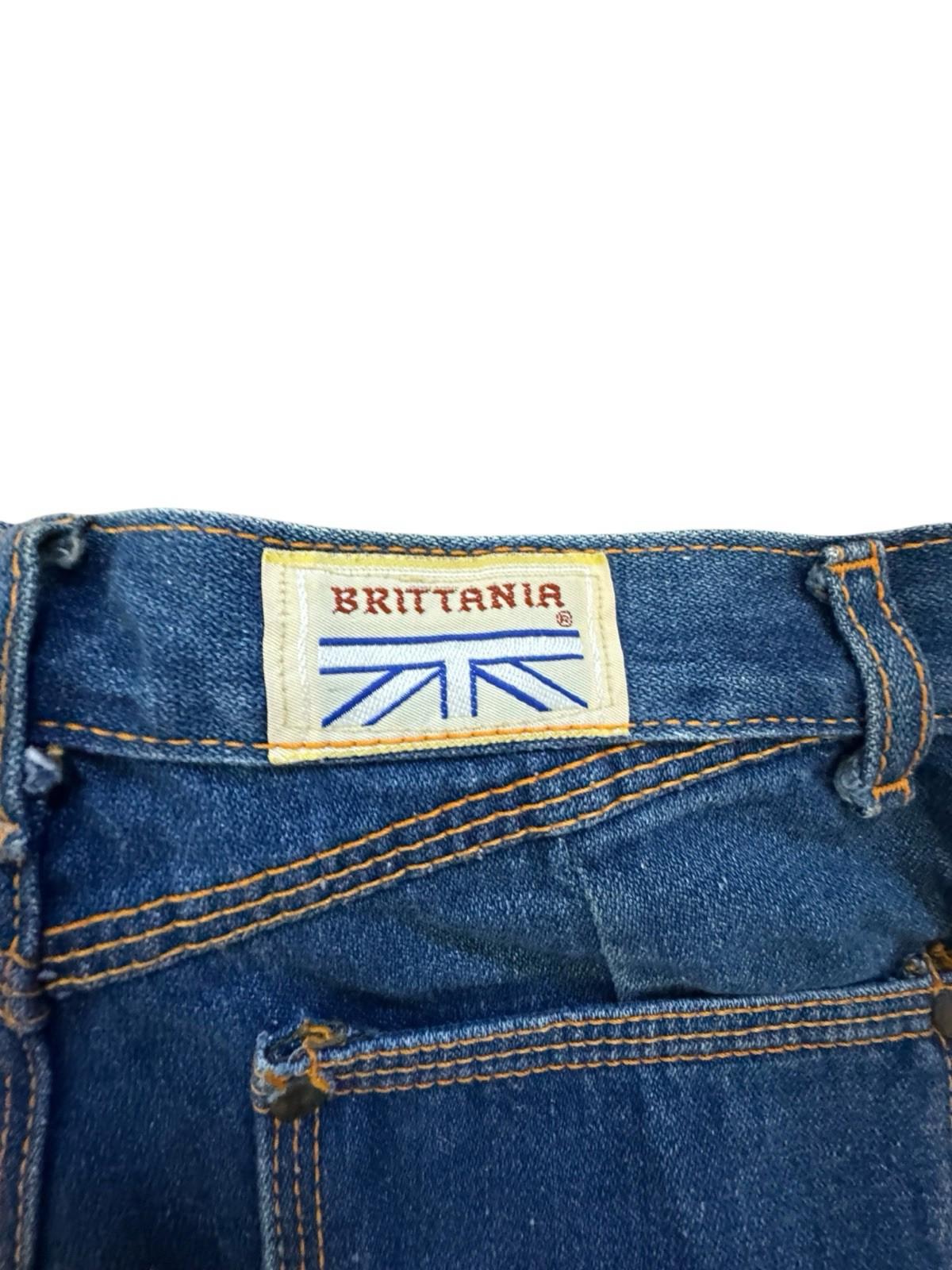 Vintage Britannia Jeans Wide Leg Sailor Pocket Denim Flare Blue Jeans Womens 10