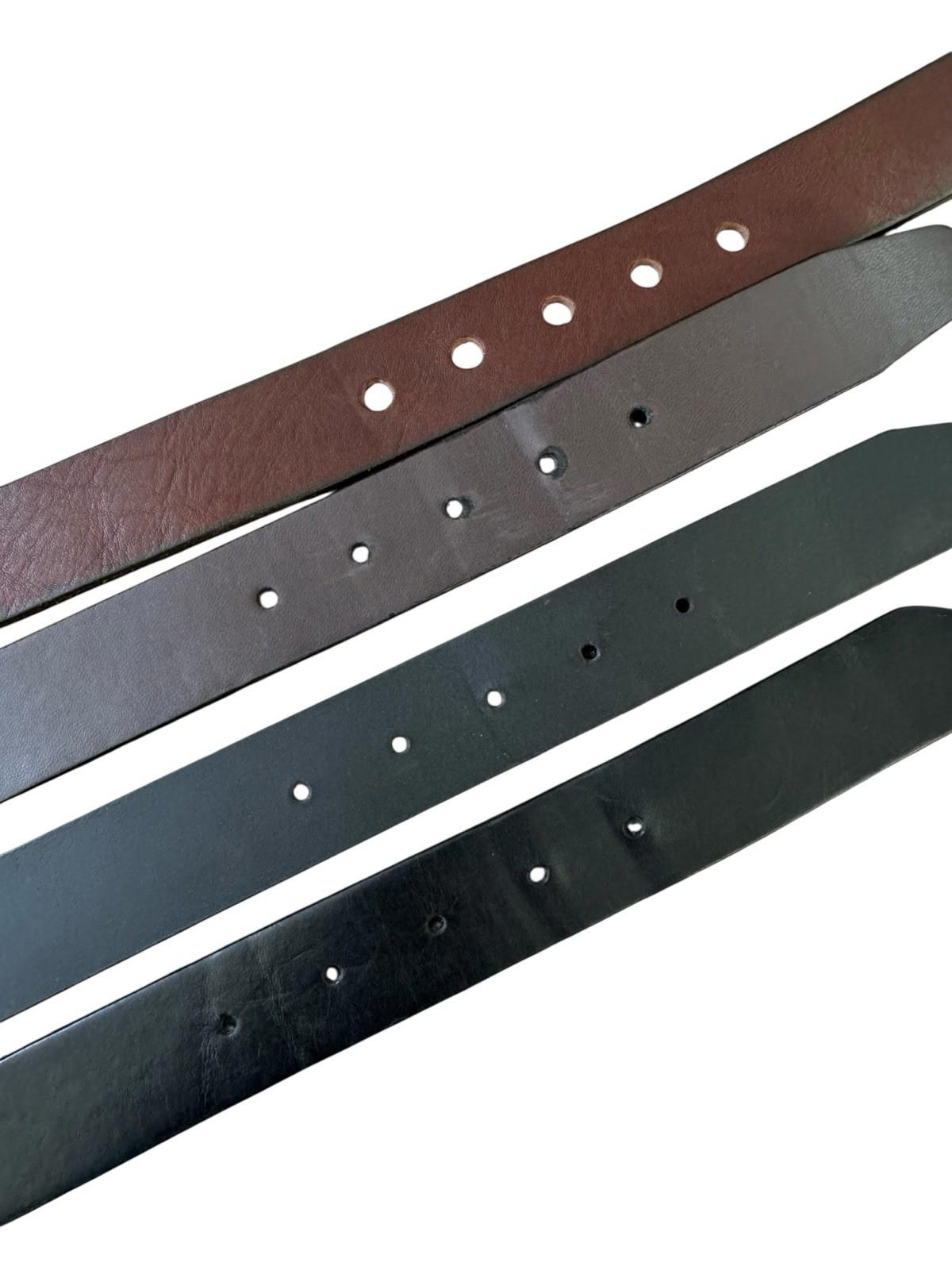 Leather Belt Lot of Four Black Brown GAP CLAIBORNE ALPINE Keep or Resell