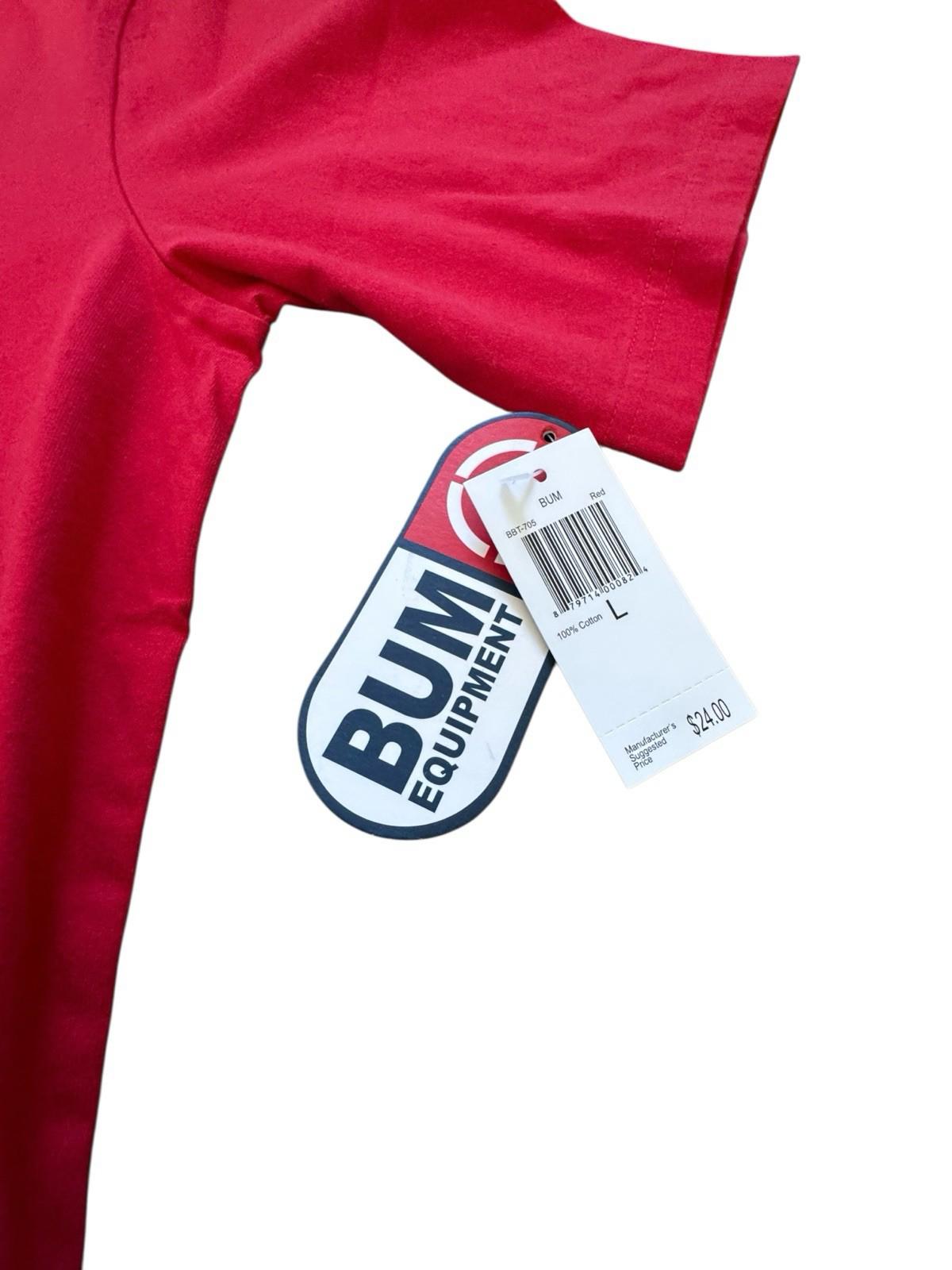 B U M Equipment 86 Eagle Red Mens T Shirt Dead Stock Size Large