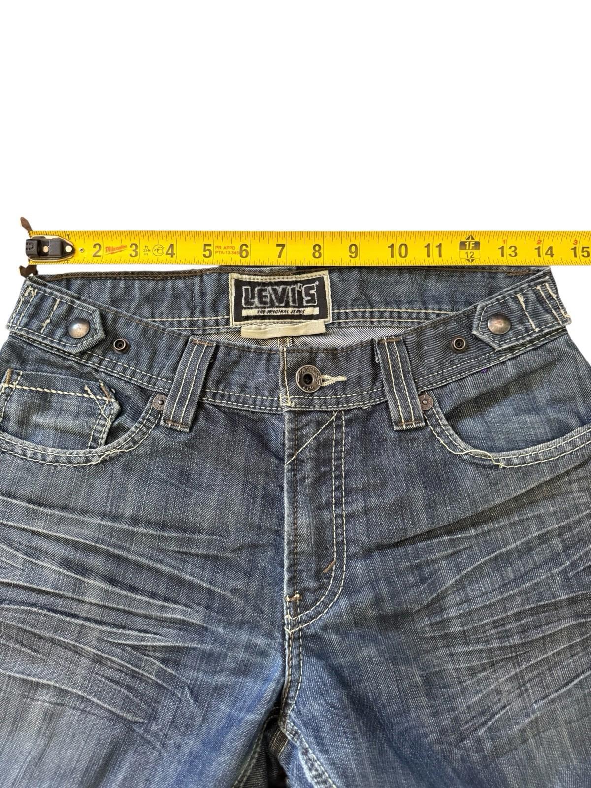 Levis 514 Slim Straight 29/32 Jeans Zippered Pockets Purple Stitching