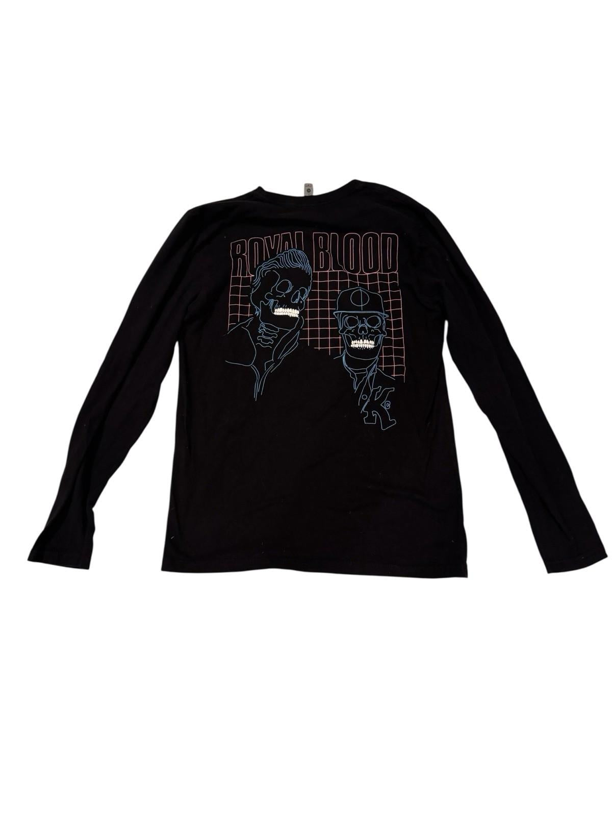 Royal Blood Black Mammoth Records Long Sleeve Tshirt Tee Shirt Size Medium