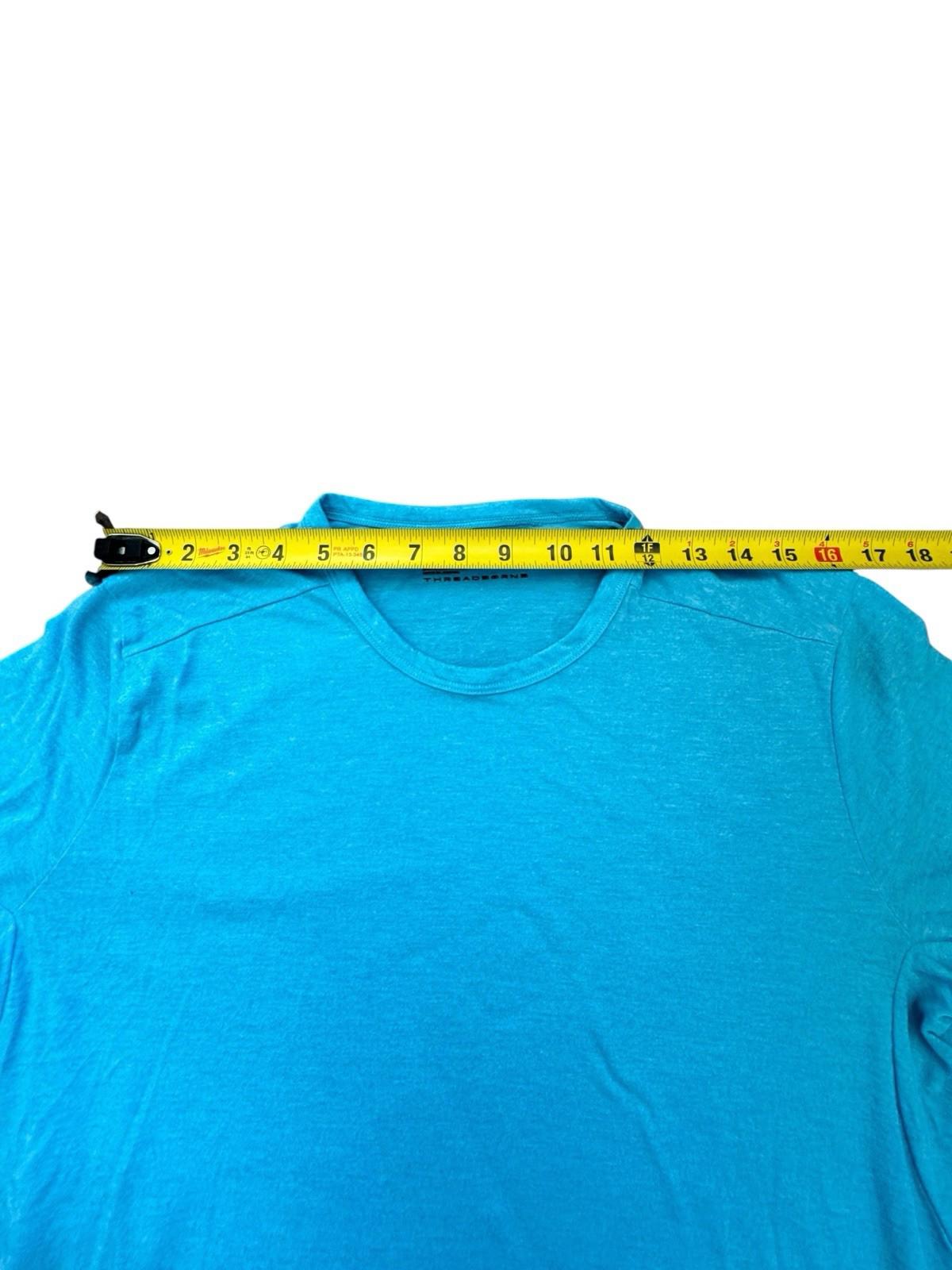 Under Armour Teal Blue Threadborne Three-Quarter Sleeve Athletic Shirt L