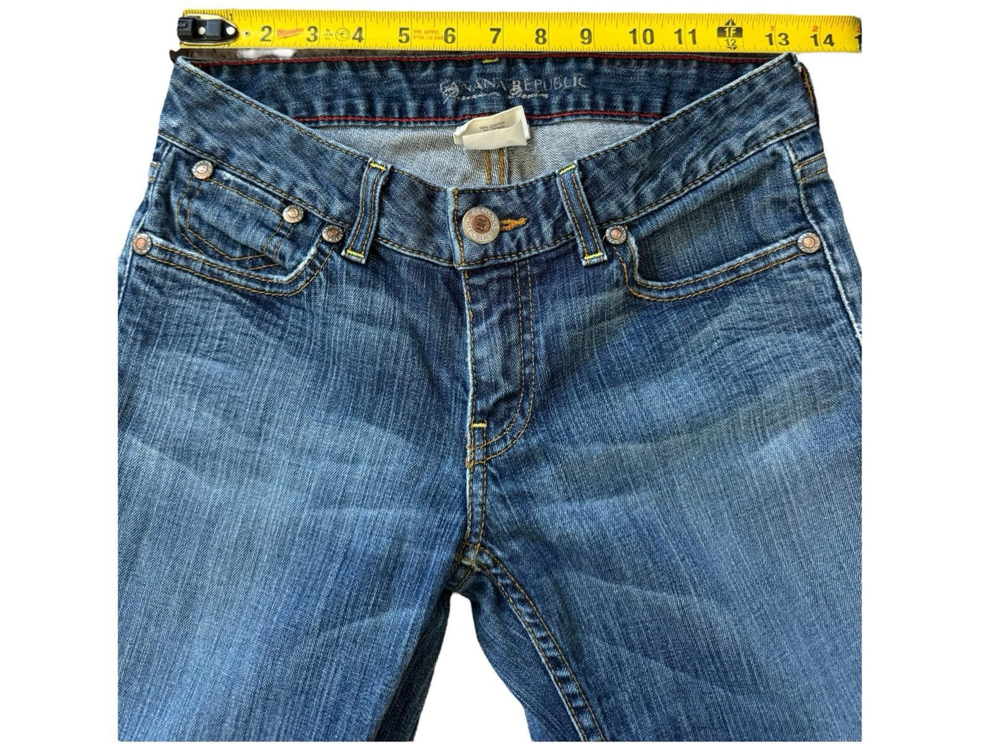 Banana Republic Jeans Womens Petite Stretch Size 2 Dark 16