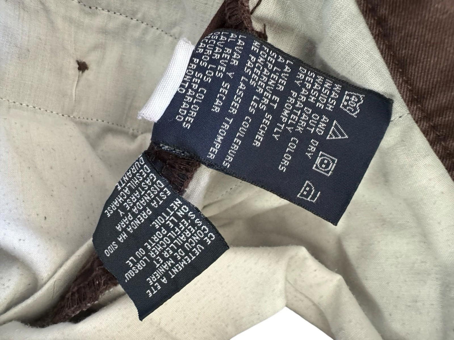 Vintage Tommy Hilfiger Chino Pants Mens W31 L32 Chocolate Brown Baggy Straight