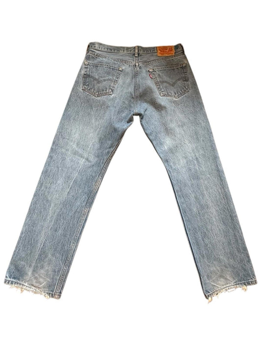 Vintage Mens Levis 501 Button Jeans Fly 35 x 32