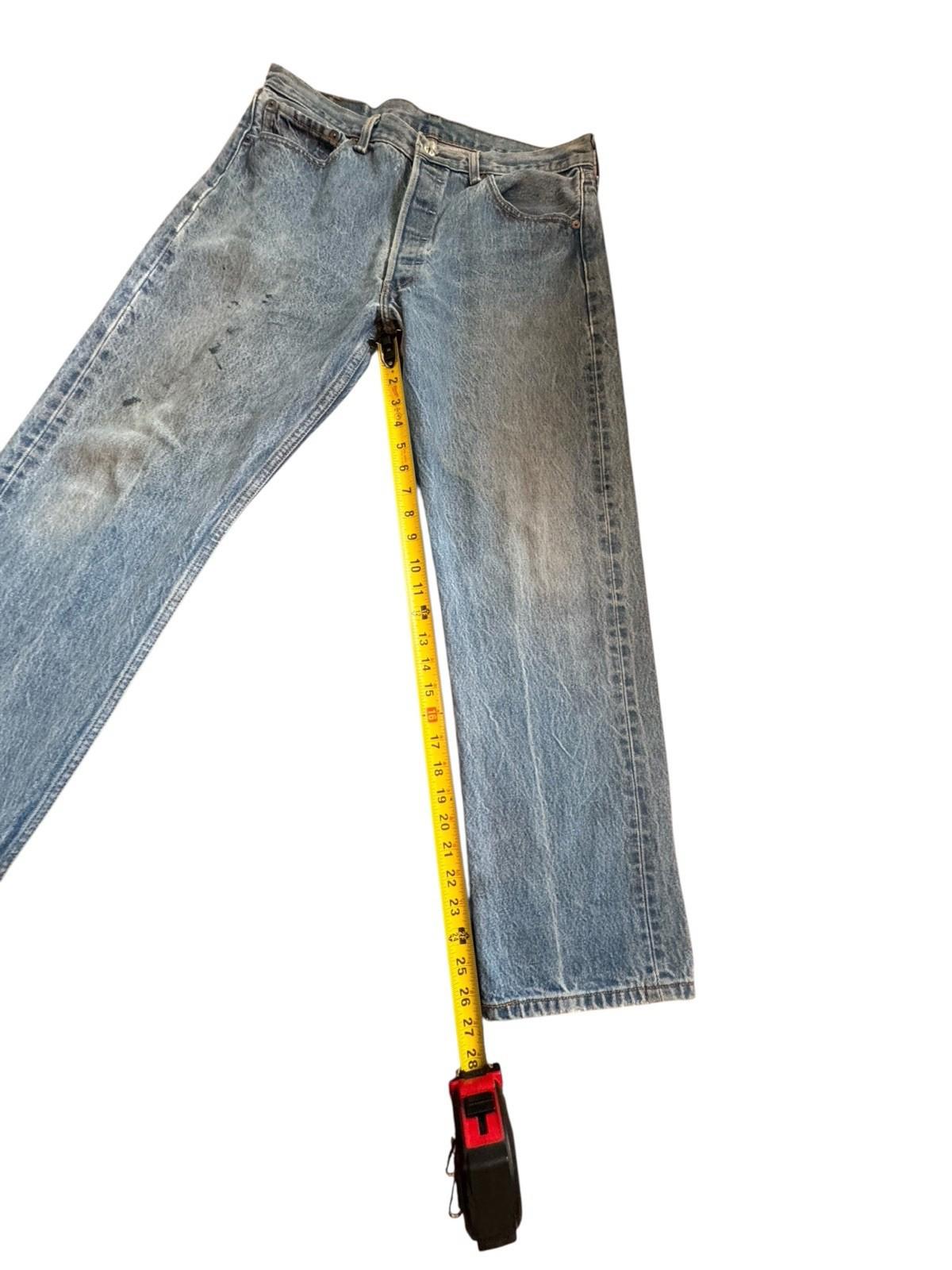 Vintage Mens Levis 501 Button Jeans Fly 35 x 32
