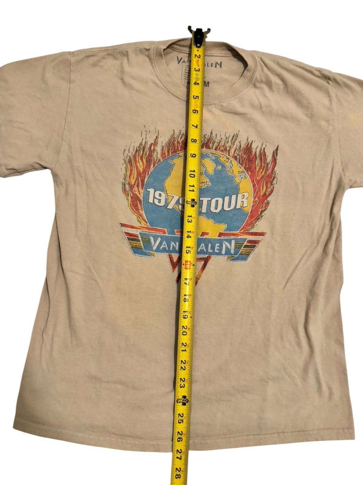 Van Halen Mens Vintage 1979 Tour Original Shirt Graphic Tee