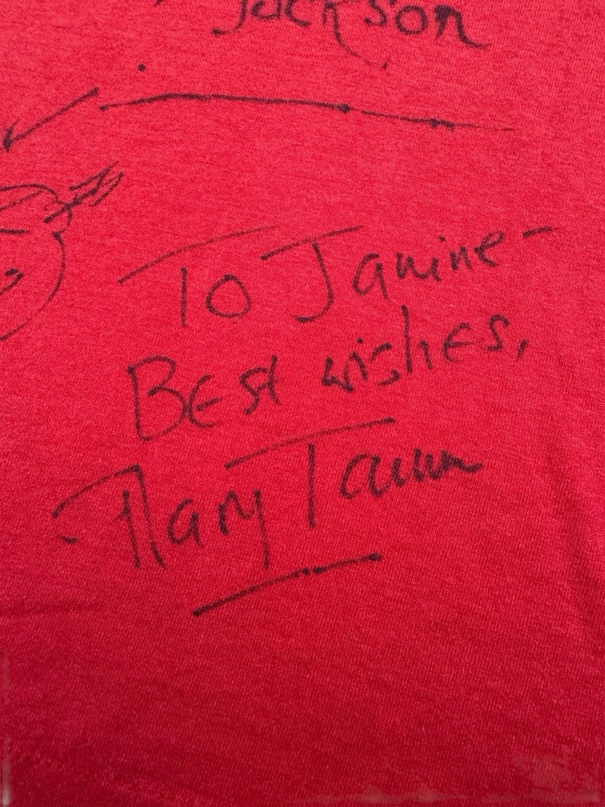 Signed Vintage 1989 BBC Doctor Who Tee T-Shirt Red Mens Large Cancel Year