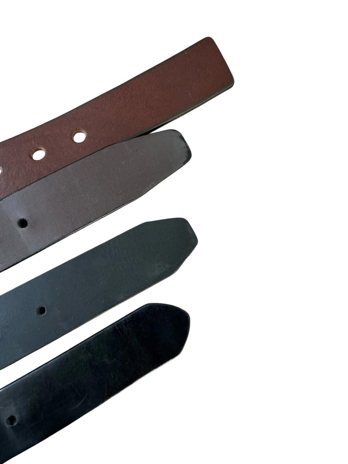Leather Belt Lot of Four Black Brown GAP CLAIBORNE ALPINE Keep or Resell