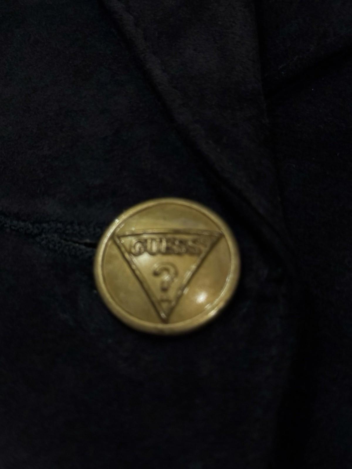 Guess Mens Leather Coat Blazer George's Marciano Suede Smoker's Jacket Large