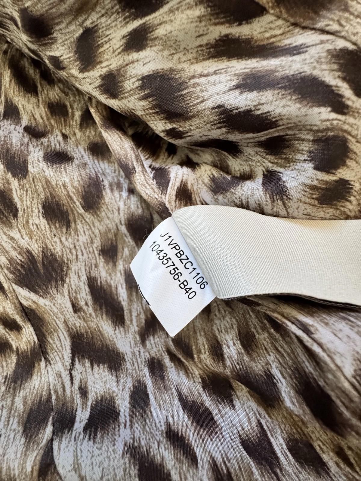 Anne Klein Blazer Suit Separates Jacket With Leopard Print Lining Size 6 Petite
