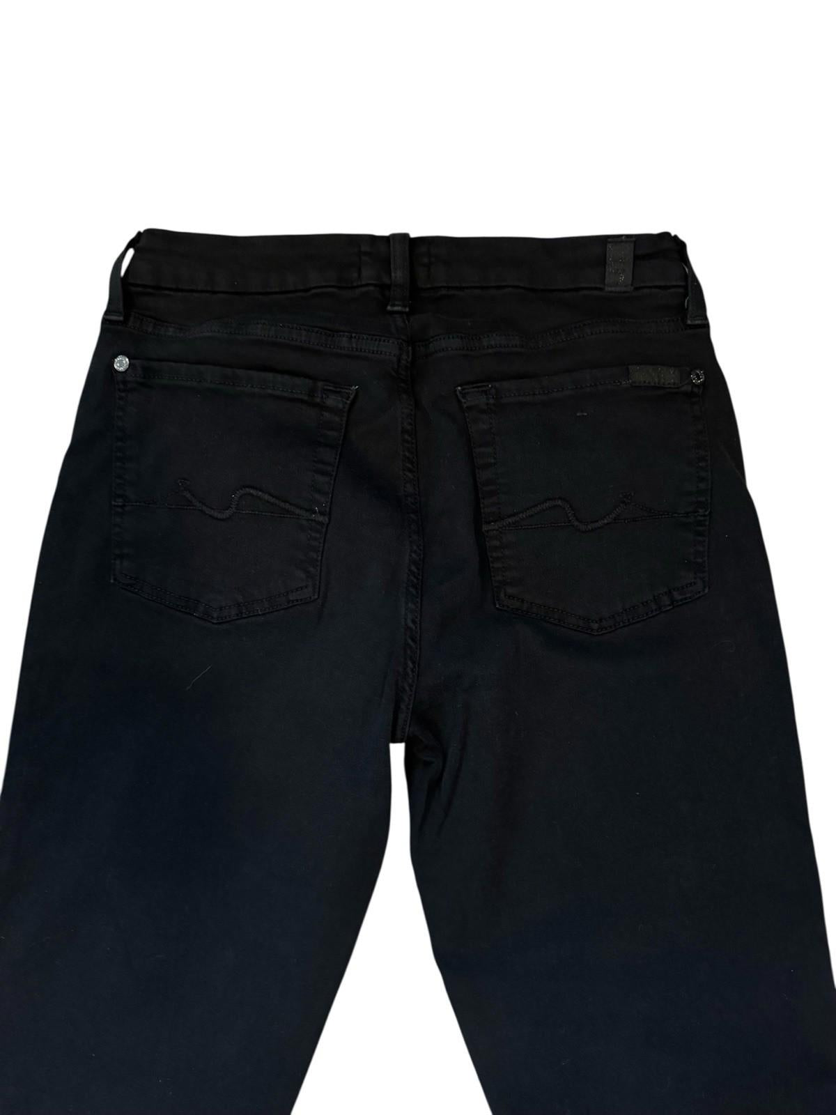7 For All Mankind Jeans Womens Black Kimmie Bootcut Stretch Size 28 Excellent