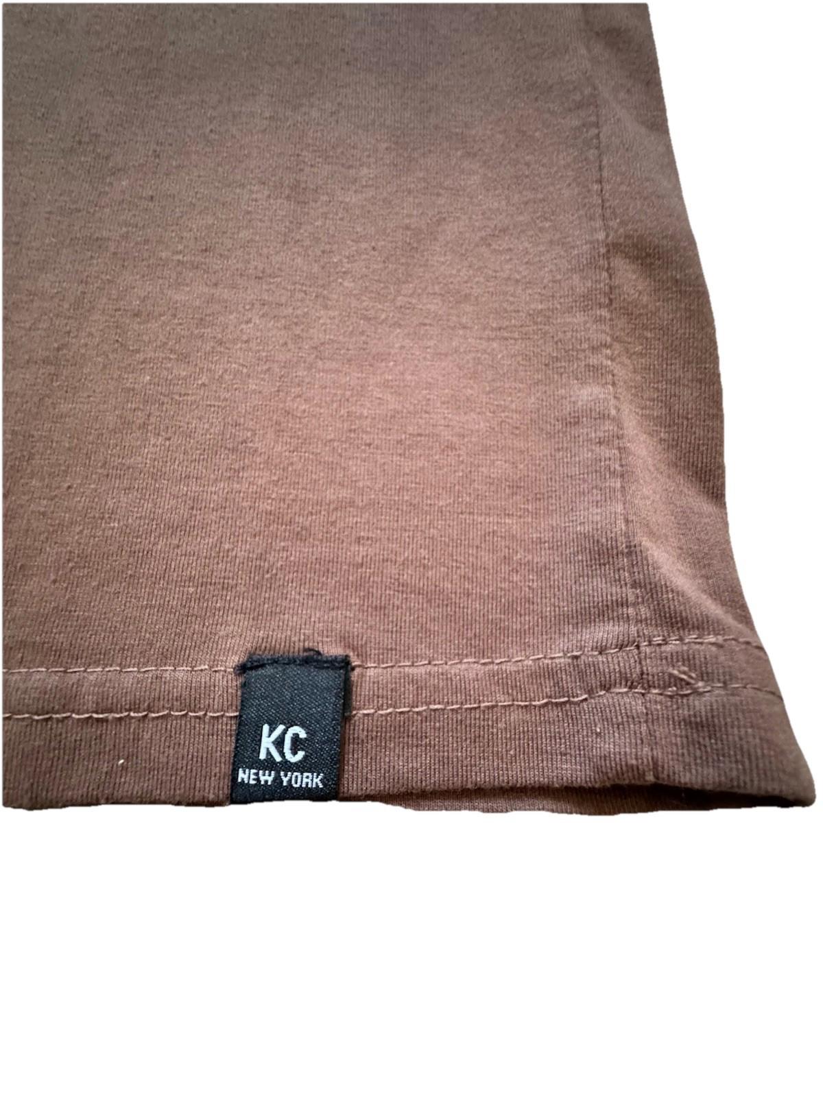 Kenneth Cole New York T-Shirt Kids Young Adult Tee Logo TShirt Brown Size 7