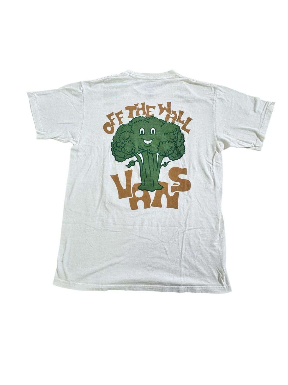 VANS Tshirt Graphic Broccoli T-Shirt Tee Shirt Mens Off The Wall Medium