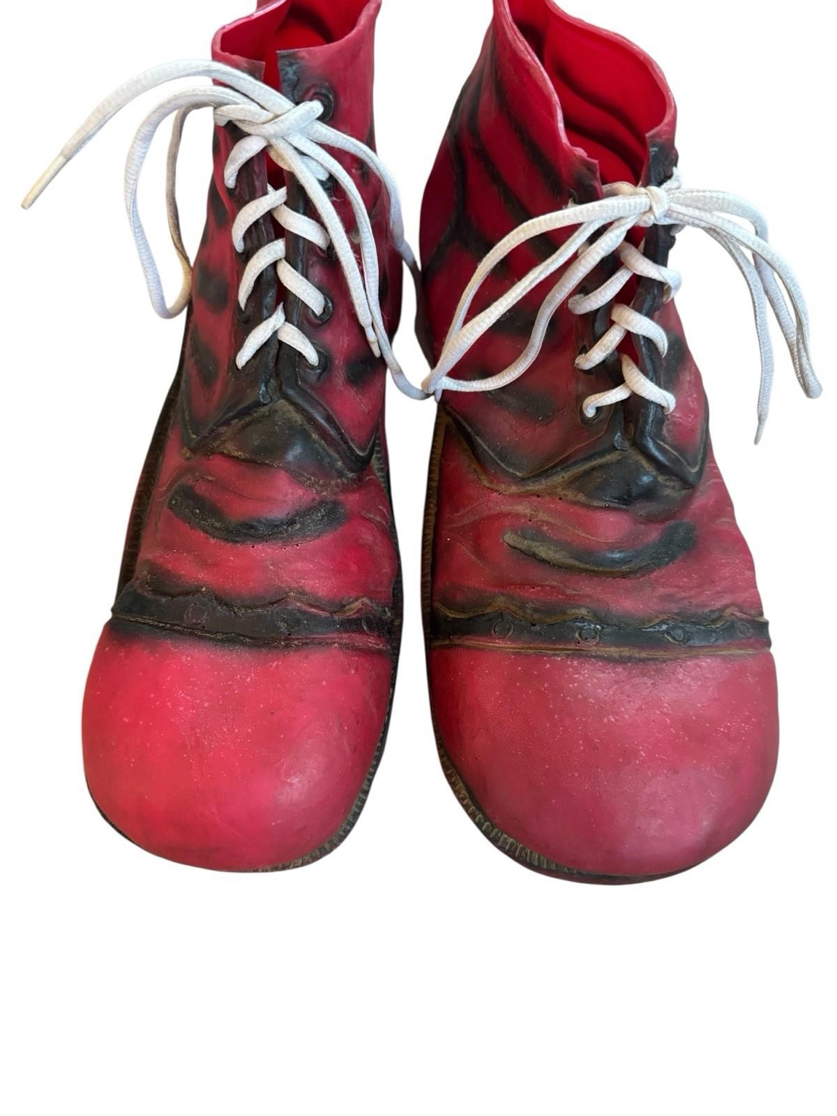 True Vintage 1960s Halloween Costume Rubber Clown Shoes Hong Kong NOT China