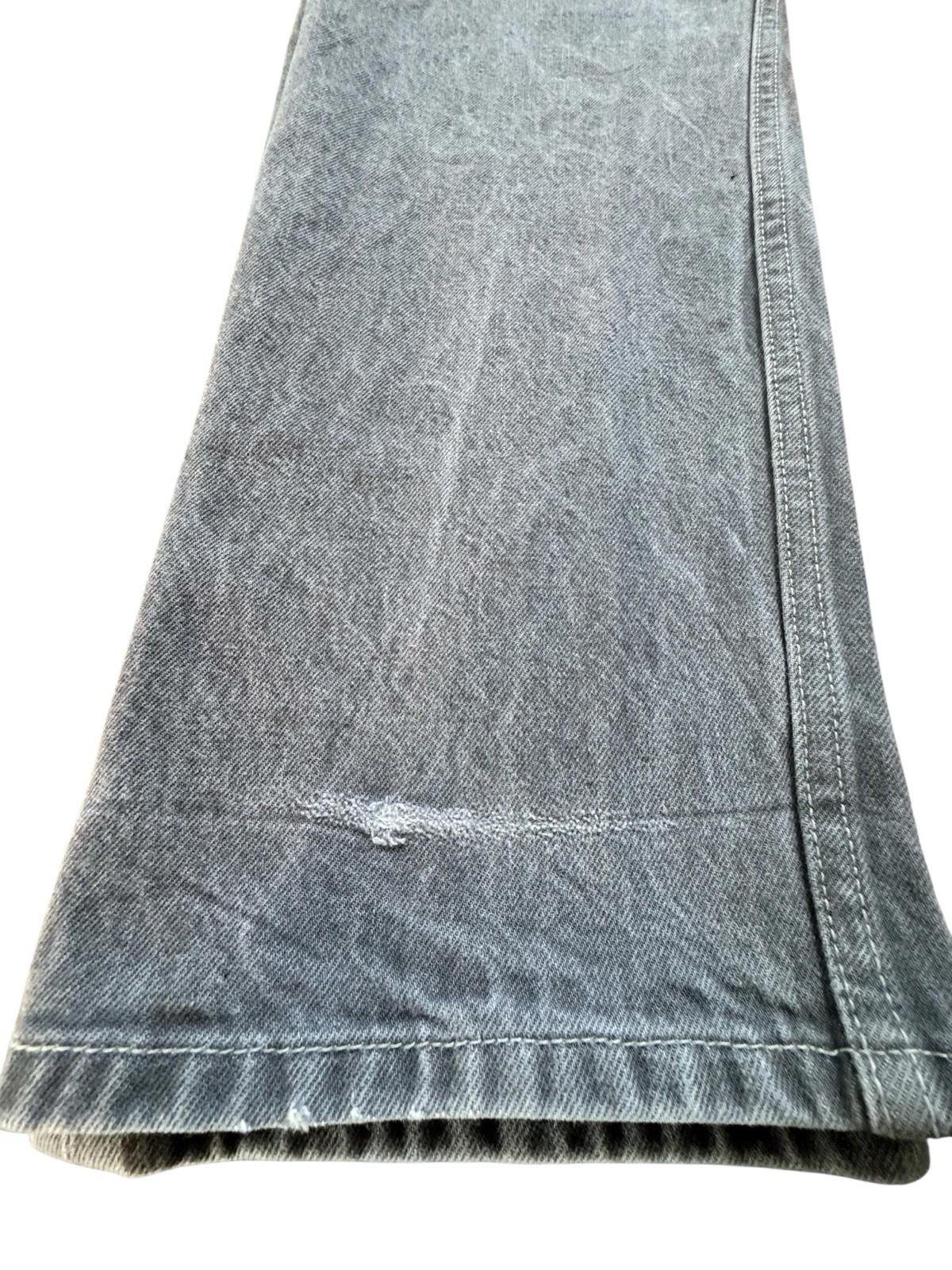 Vintage Mens Levis 501 Button Jeans Fly 34 x 32 Grey Near Perfect