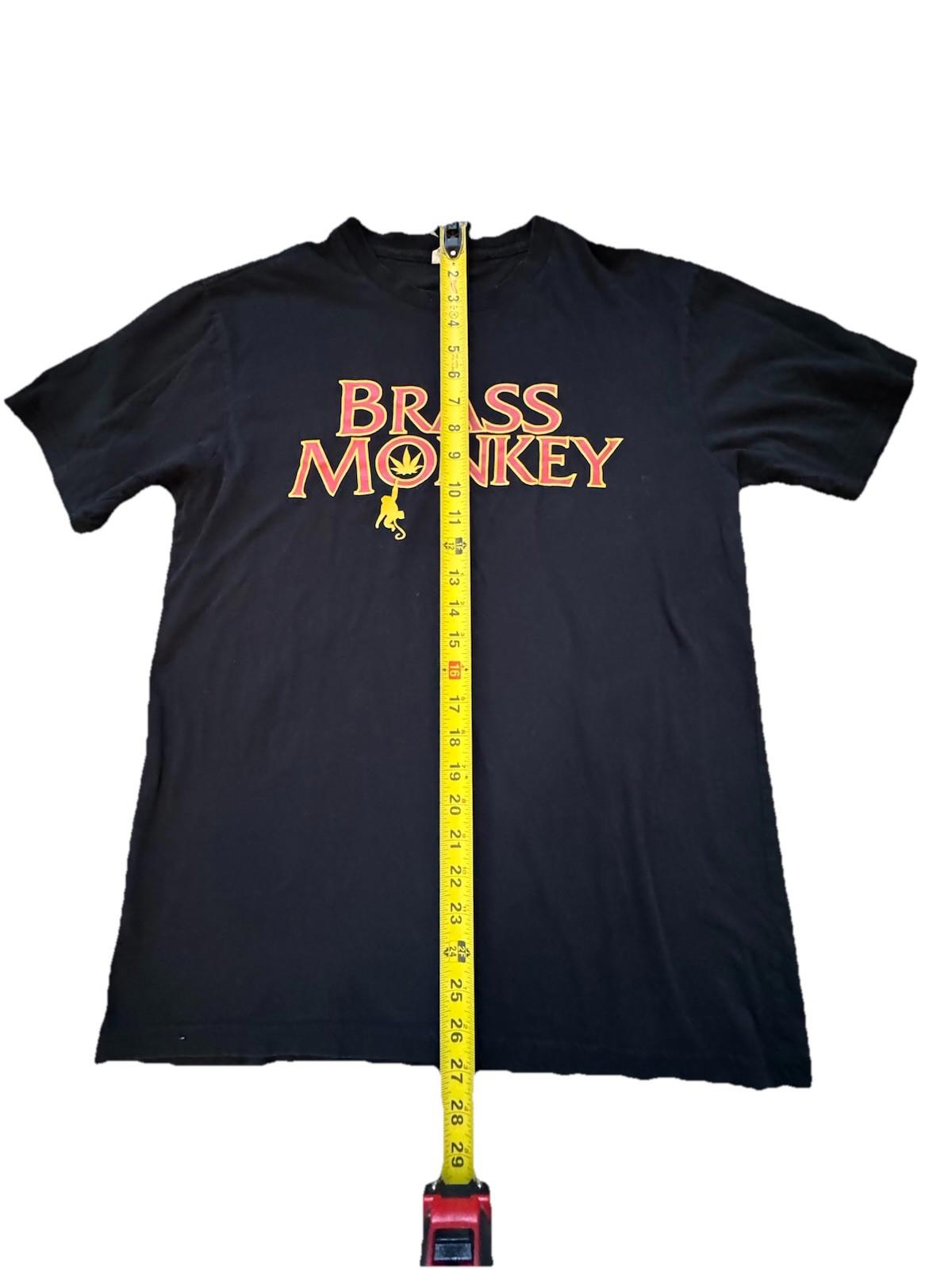 Vintage Brass Monkey Strain T-Shirt With Leaf TShirt Size Mens Medium