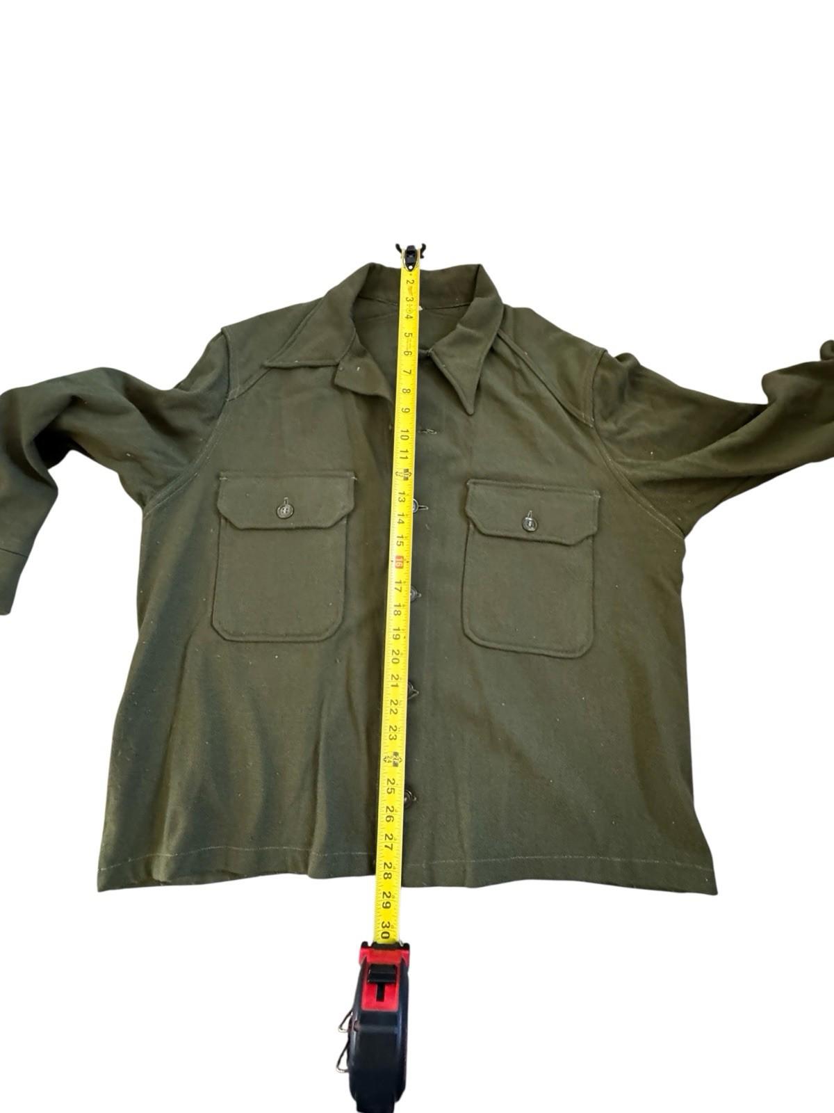 Vintage 1952 US Army Wool Military Field Jacket Large