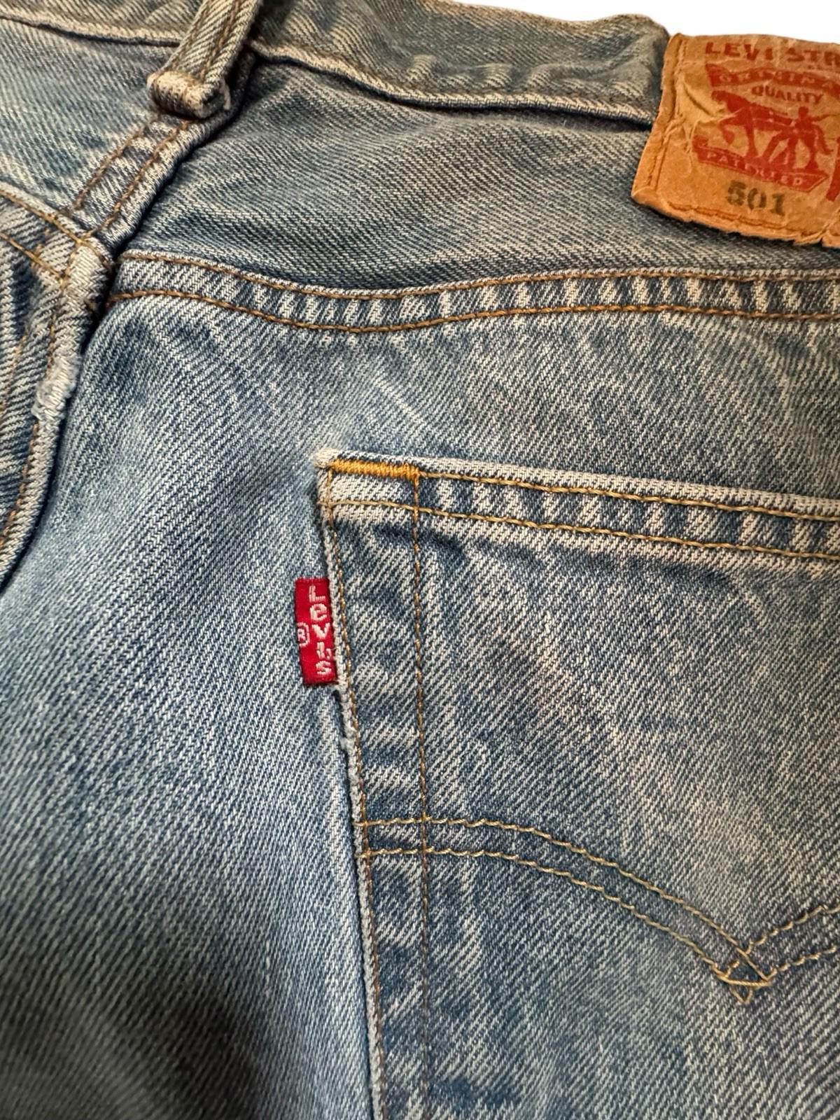 Vintage Mens Levis 501 Button Jeans Fly 35 x 32