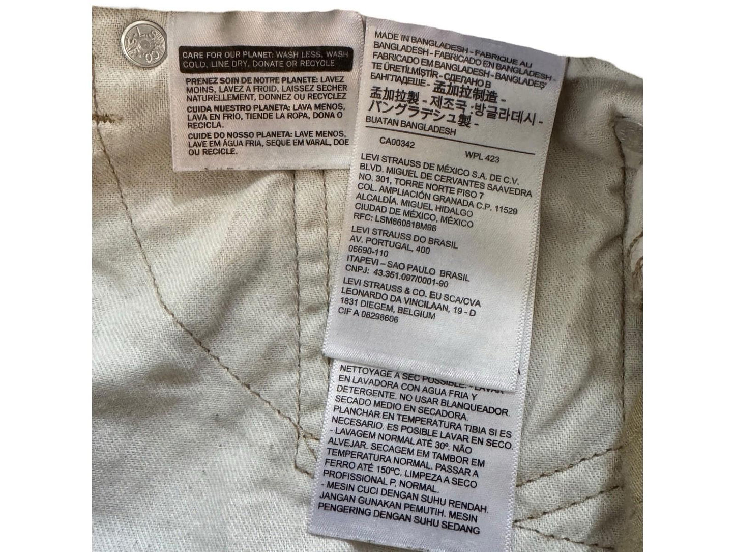 Levis 511 32x34 Straight Leg Jeans Excellent Condition