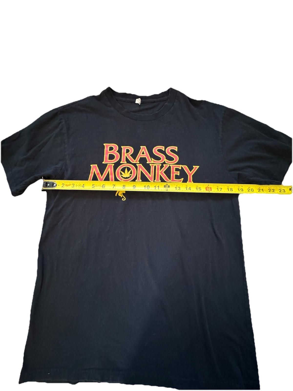Vintage Brass Monkey Strain T-Shirt With Leaf TShirt Size Mens Medium