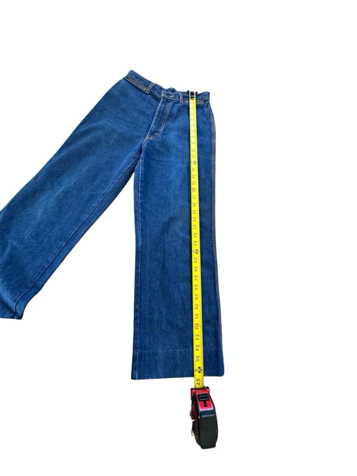Vintage Britannia Jeans Wide Leg Sailor Pocket Denim Flare Blue Jeans Womens 10