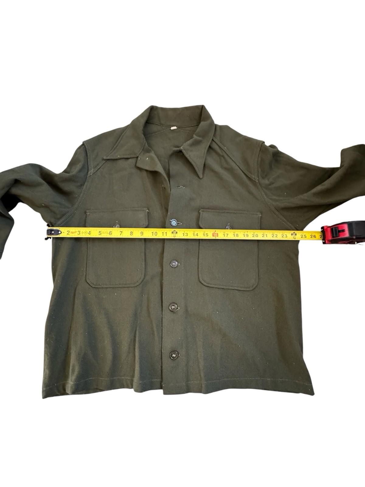 Vintage 1952 US Army Wool Military Field Jacket Large
