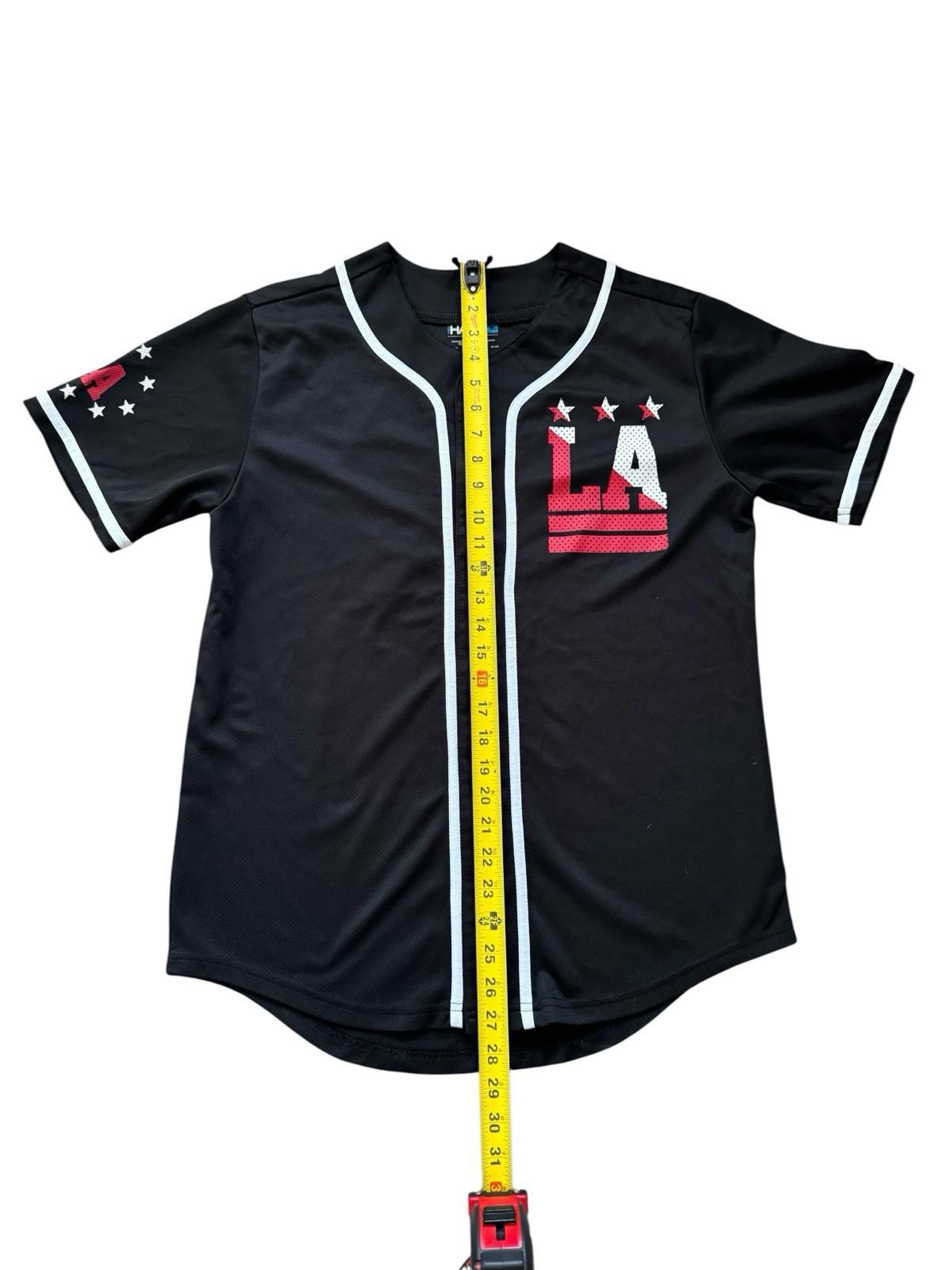 Tony Hawk LA Los Angeles Black Jersey Skating Skateboarder Skateboard Shirt