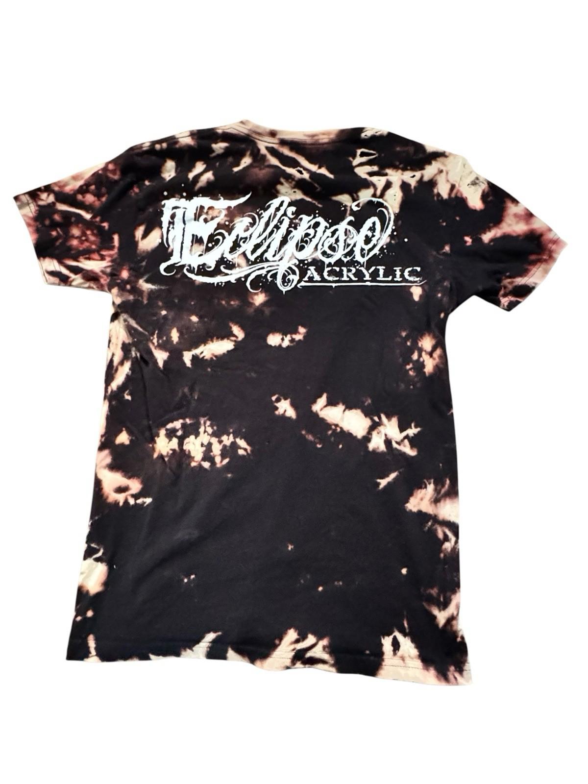 Eclipse Acrylic Dead Inside Tie Dye Tee Black Small