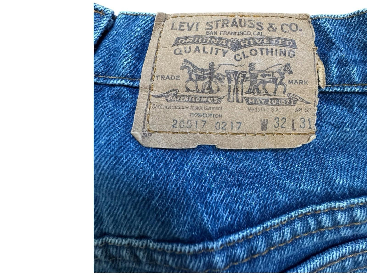 Vintage Late 70s Early 80s Levi's Orange Tab Jeans Made in USA 32x31