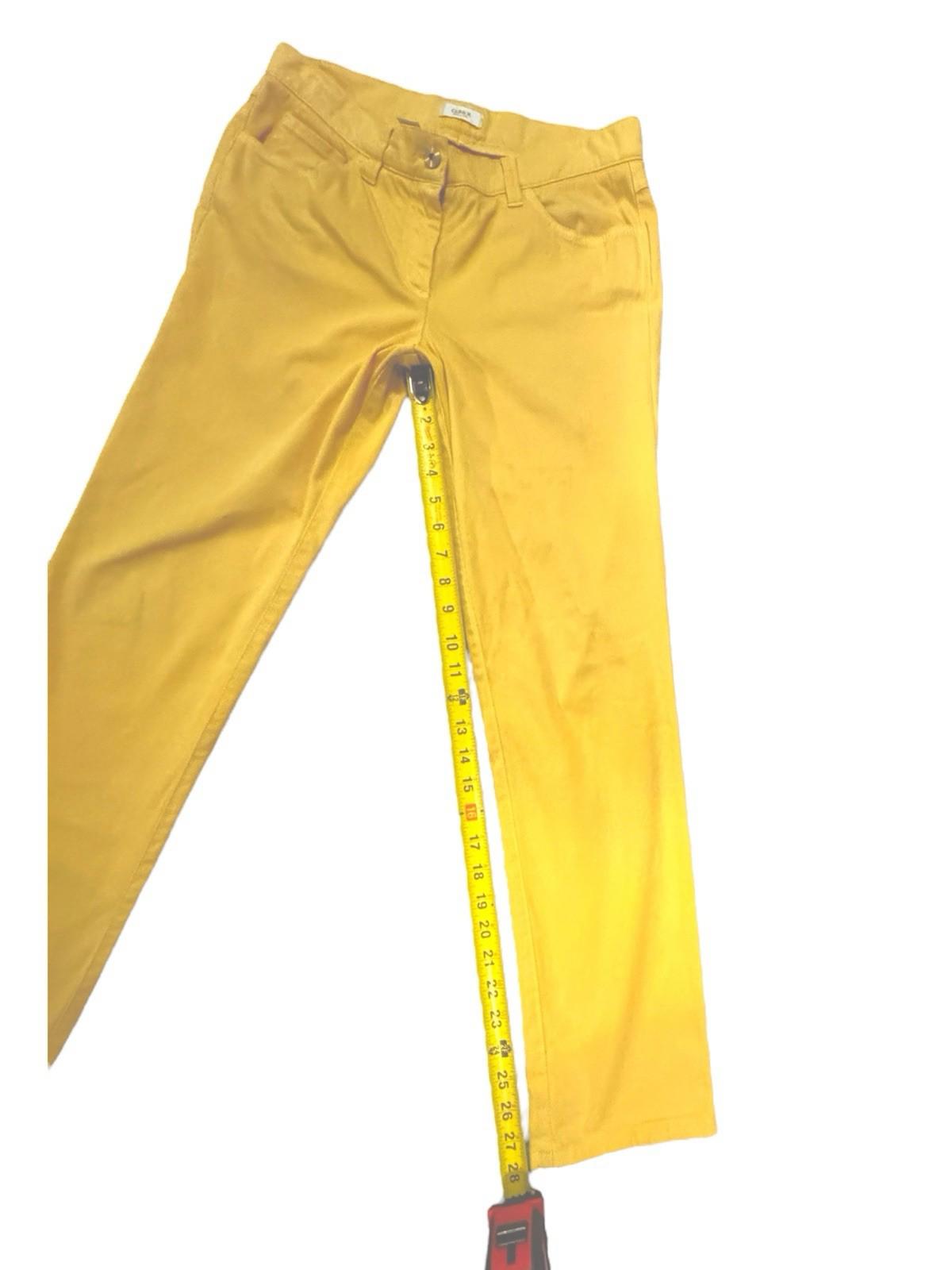 Gunex Italian Jeans Yellow Womens Size 42 Italy 6 US