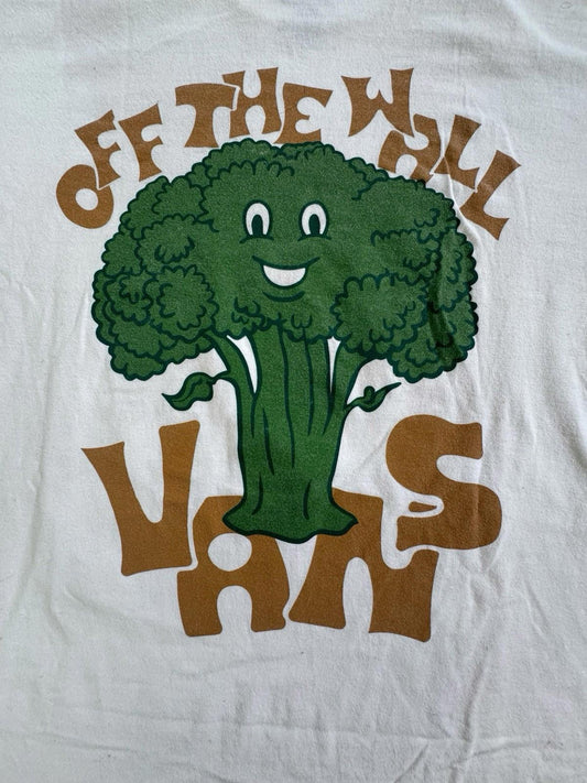 VANS Tshirt Graphic Broccoli T-Shirt Tee Shirt Mens Off The Wall Medium