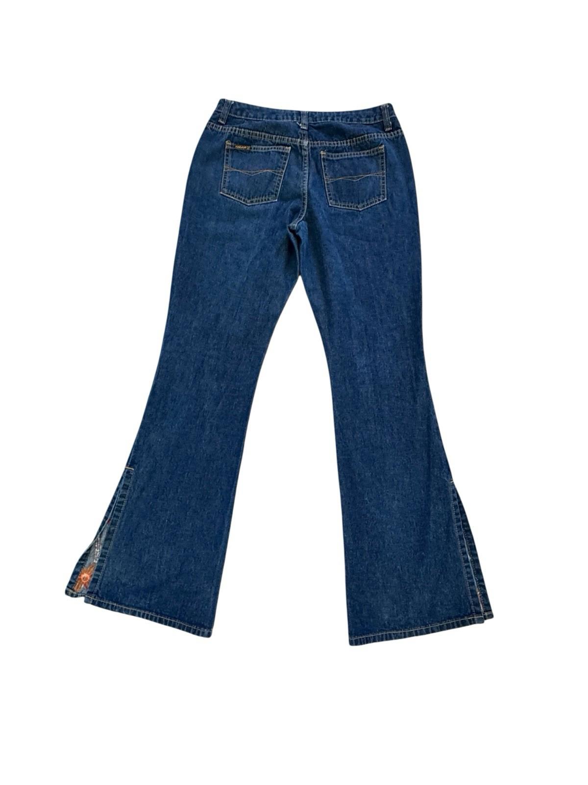 Vintage Jordache Flower Power Split Bell Bottom Jeans Hippie Rock Joplin 7/8